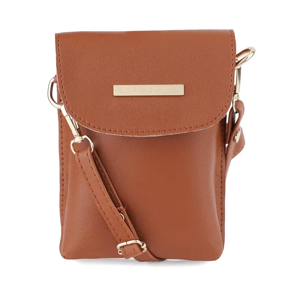 Tan_Premium_Quality_Mobile_Sling_Bag_For_Women
