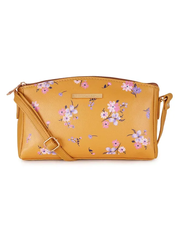 Mustard_Premium_Quality_Faux_Leather_Crossbody_Sling_Bag_For_Women