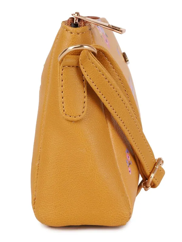 Mustard_Premium_Quality_Faux_Leather_Crossbody_Sling_Bag_For_Women