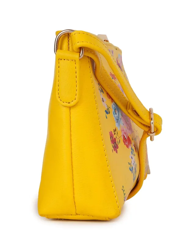 Yellow_Premium_Quality_Faux_Leather_Crossbody_Sling_Bag_For_Women
