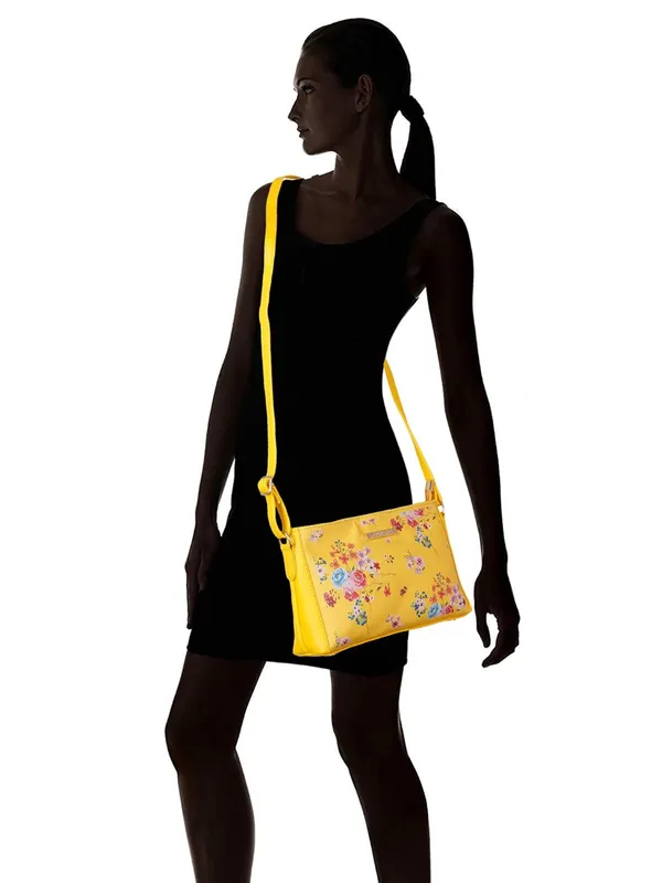 Yellow_Premium_Quality_Faux_Leather_Crossbody_Sling_Bag_For_Women