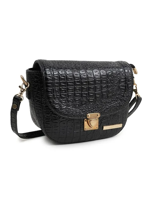 Black_Premium_Quality_Croco_Sling_Bag_For_Women