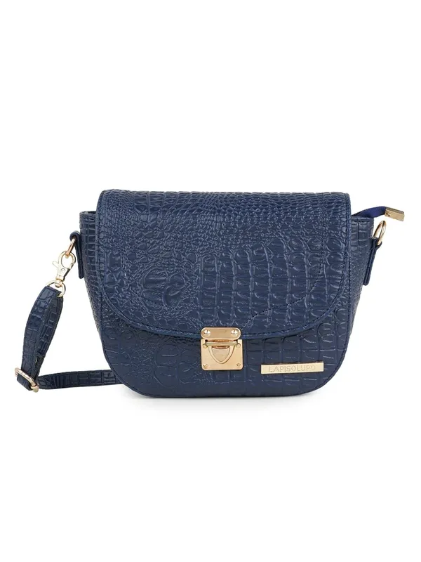 Blue_Premium_Quality_Croco_Sling_Bag_For_Women