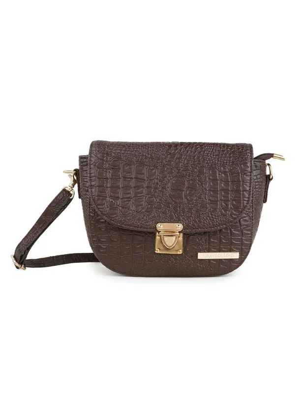 Brown_Premium_Quality_Croco_Sling_Bag_For_Women