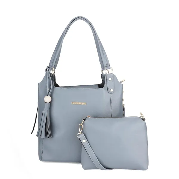 Grey_Premium_Quality_Handbag_And_Sling_Bag_Combo_(Set_Of_2)_For_Women