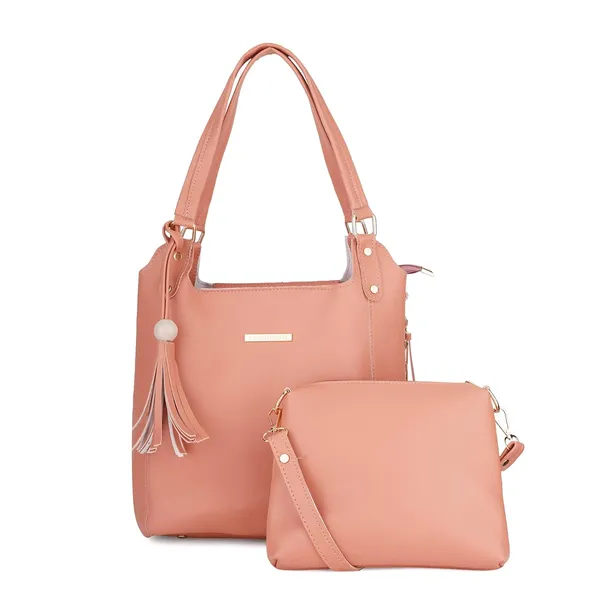 Pink_Premium_Quality_Handbag_And_Sling_Bag_Combo_(Set_Of_2)_For_Women