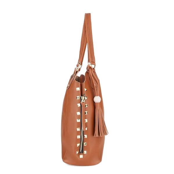 Tan_Premium_Quality_Handbag_And_Sling_Bag_Combo_(Set_Of_2)_For_Women