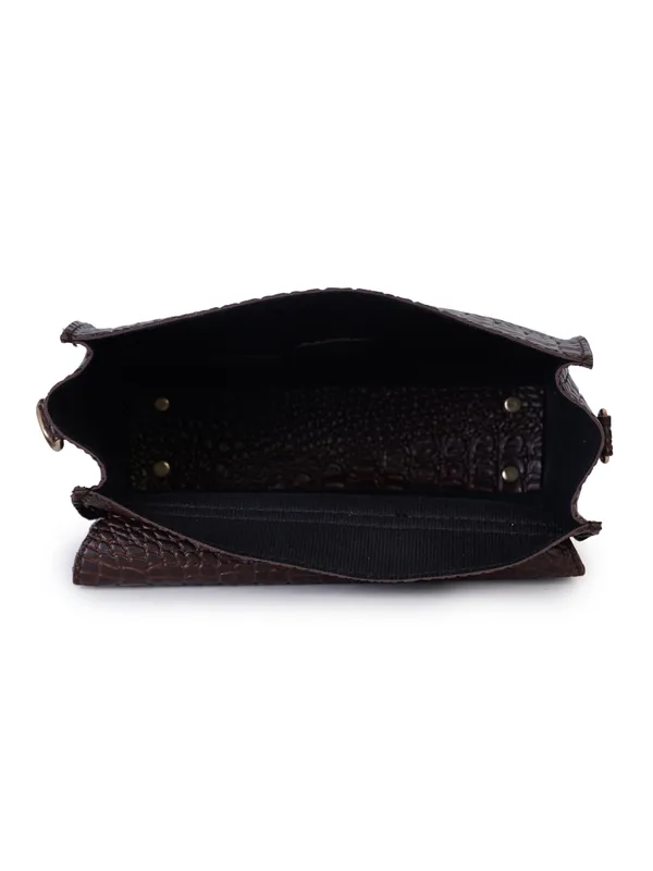 Brown_Premium_Quality_Croco_Sling_Bag_For_Women