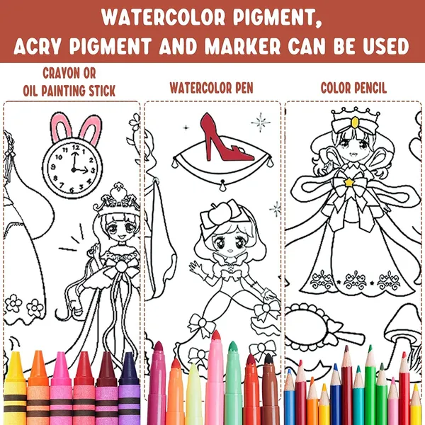 Multicolor_Reusable_Princess_Art_Roll_For_Kids