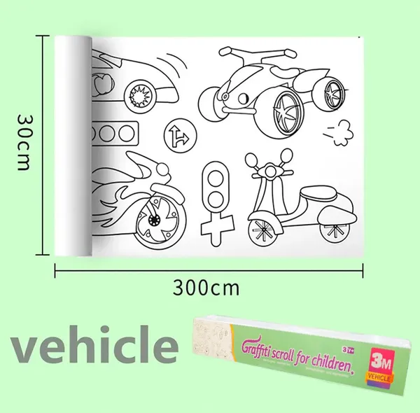 Multicolor_Reusable_Paper_Suprise_Art_Roll_For_Kids