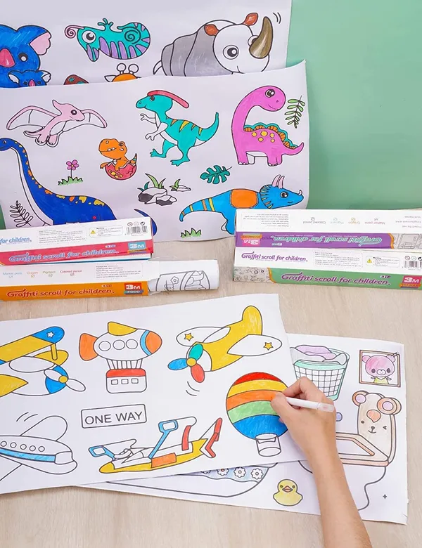 Multicolor_Reusable_Paper_Suprise_Art_Roll_For_Kids