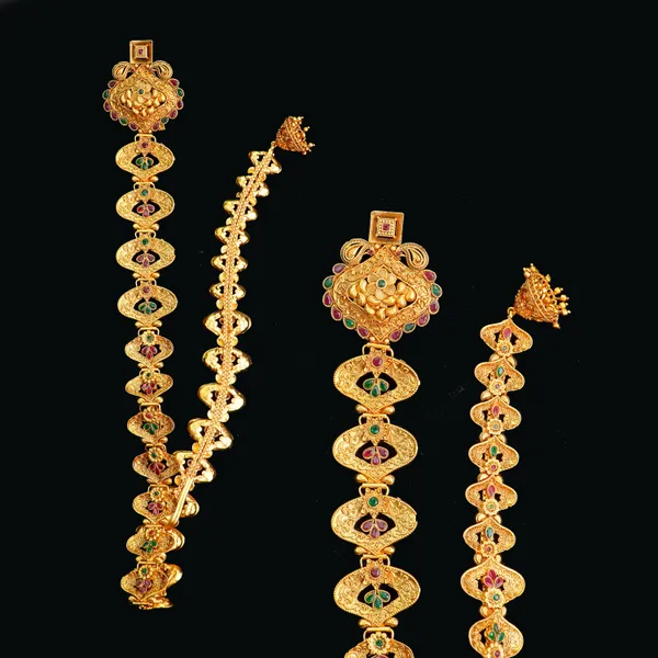 Multicolor_Alloy_Premium_Earring_&_Necklace_Set_|_South_Indian_Jewellery