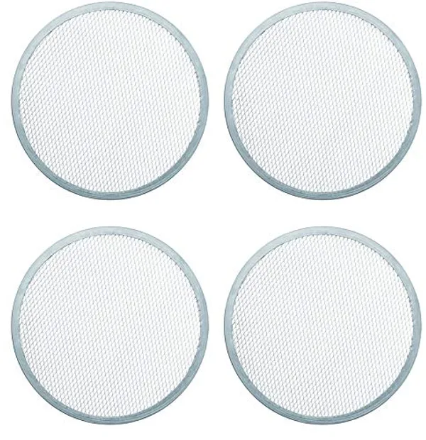 Set_Of_4_Pieces___Round_Aluminium_Pizza_Screen_Mesh_Tray_For_Oven-__(12_Inch)