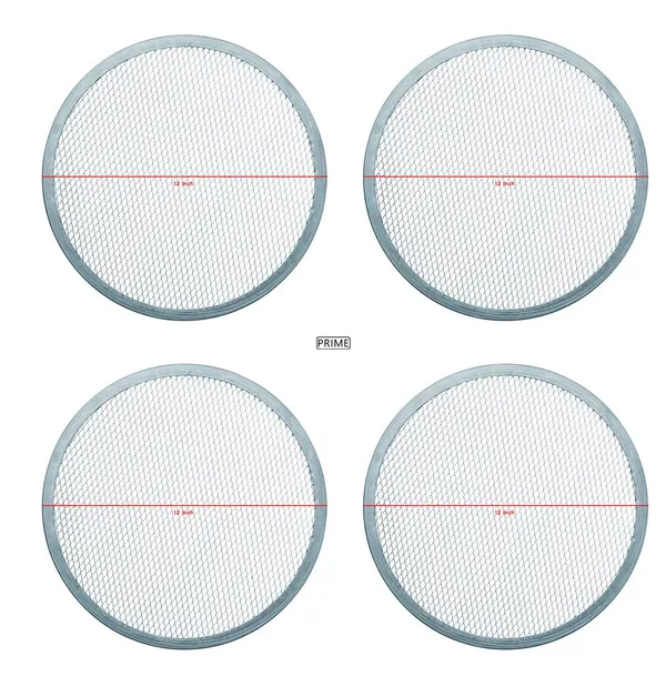 Set_Of_4_Pieces___Round_Aluminium_Pizza_Screen_Mesh_Tray_For_Oven-__(12_Inch)
