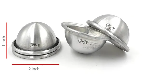 Set_Of_2_Pieces___Aluminium_Half_Round_Mould/Cake_Pan_-_3D_Mould_-__(2_Inches)