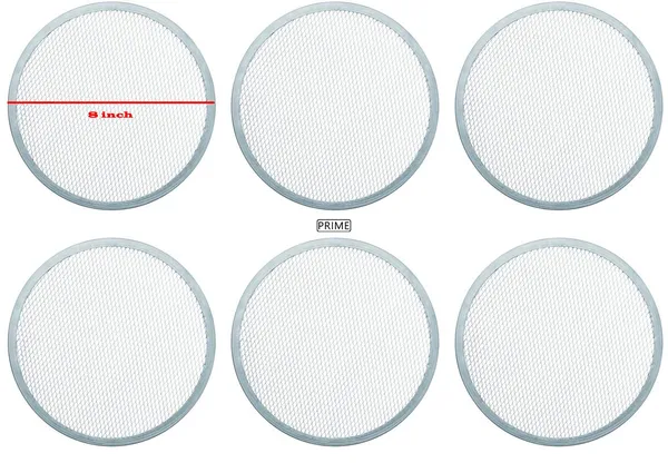 set_of_2_Pcs___Aluminum_Pizza_Tray_Screen_Mesh_Baking_Net_(_8_Inch_)
