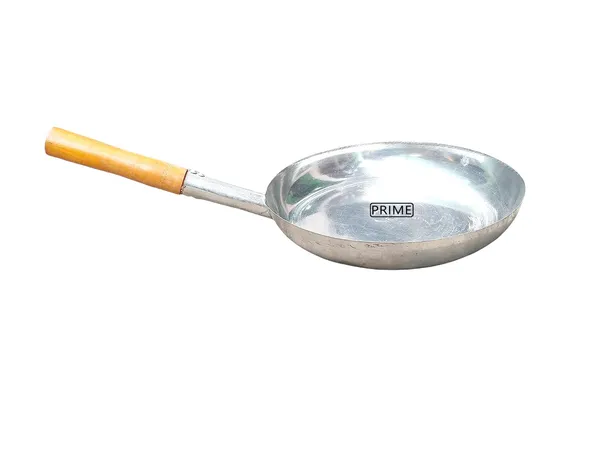 Silver_Prime_Bakers_And_Mouders_Frying_Pan_With_Wooden_Handle_Daal_Fry_For_Hotel_|_Restaurant_|_Dhaba
