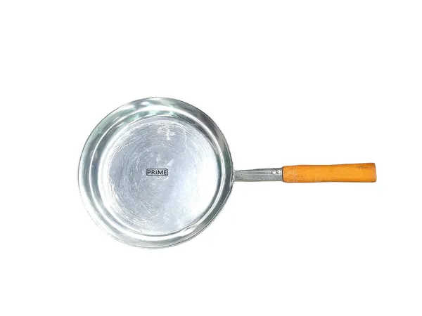 Silver_Prime_Bakers_And_Mouders_Frying_Pan_With_Wooden_Handle_Daal_Fry_For_Hotel_|_Restaurant_|_Dhaba