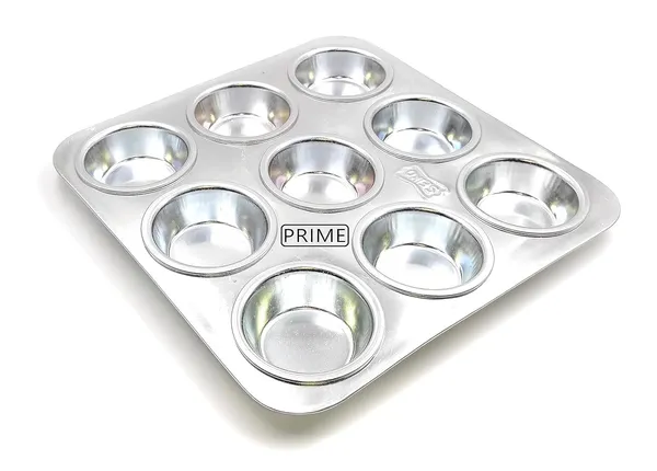 Prime Bakers and Moulders Cup Aluminium Muffin Baking Tray For