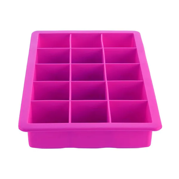 Silicone_Ice_Tray_Flexible_15_Cubes/Cavity,_Multicolor