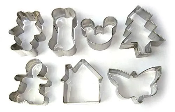 Set_Of_7_Pieces____Stainless_Steel_Different_Shape_Cookie_Cutter_For_Cake_Decoration_Fruit/Food_Cutting_Clay_Craft_(Mixed_Shapes)