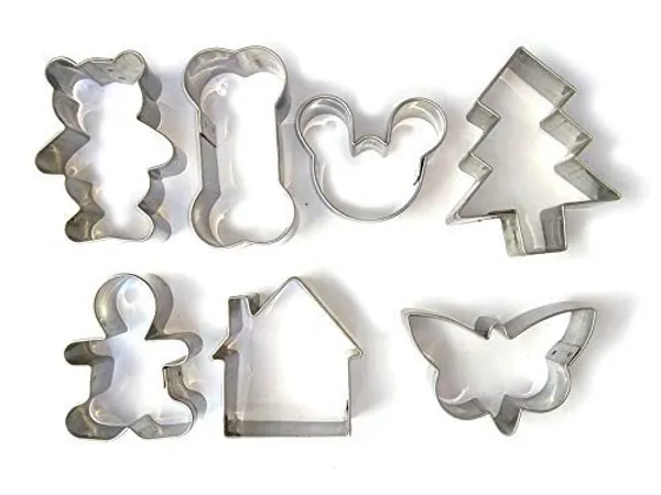 Set_Of_7_Pieces____Stainless_Steel_Different_Shape_Cookie_Cutter_For_Cake_Decoration_Fruit/Food_Cutting_Clay_Craft_(Mixed_Shapes)