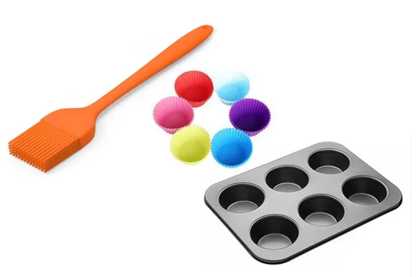 __Non_Stick_Baking_Muffin_Tray_6_Cups,_Nonstick_Silicone_Cupcake_Molds,_Brush_Microwave_Oven