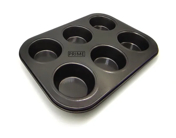 6_Slot_Black_Nonstick_Muffin_Tray_Cupcake_Pan_With_100_Paper_Cups