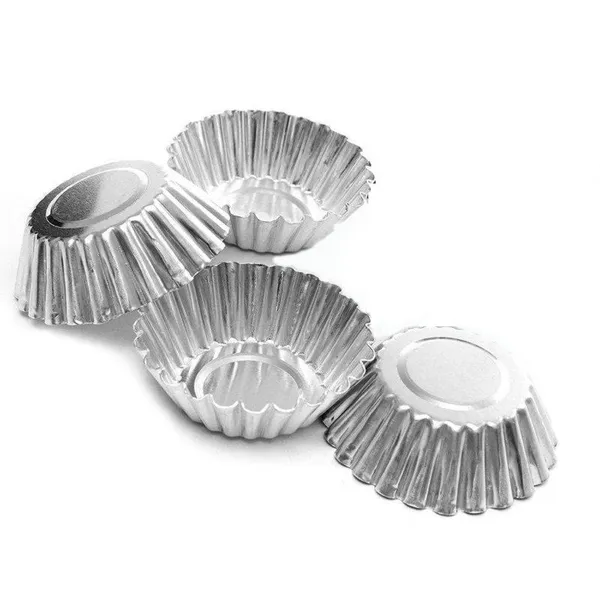 Set_fo_4_pcs___Aluminium_Square_Shape_(Half_Kg)_Cake_Pan_With_Tart_Molds_For_Oven