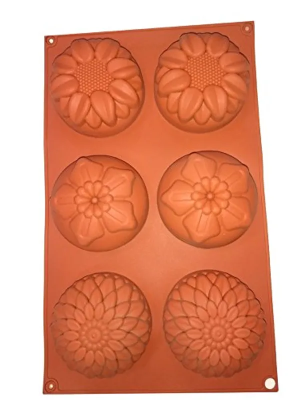 Silicone_Mix_Flower_Shape_Cupcake_Muffin/Soap_Tray