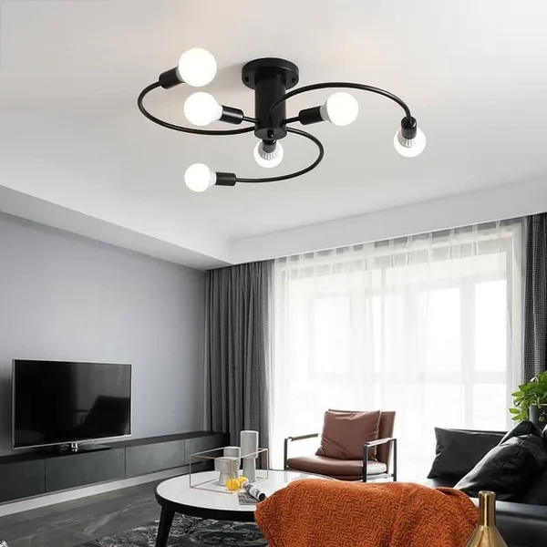 Avior_Black_Low_Height_Ceiling_Lamp,_Chandelier_For_Living_Room,_Restaurant_Lamps_And_Hotels