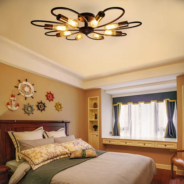 Avior_Black_Low_Height_Ceiling_Lamp,_Chandelier_For_Living_Room,_Restaurant_Lamps_And_Hotels