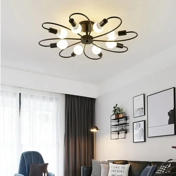 Avior_Black_Low_Height_Ceiling_Lamp,_Chandelier_For_Living_Room,_Restaurant_Lamps_And_Hotels