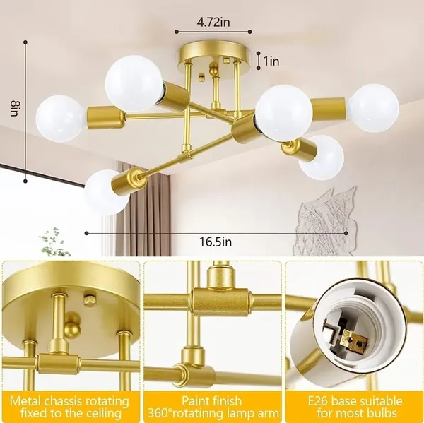Avior_Golden_Low_Height_Ceiling_Lamp,_Chandelier_For_Living_Room,_Restaurant_Lamps_And_Hotels