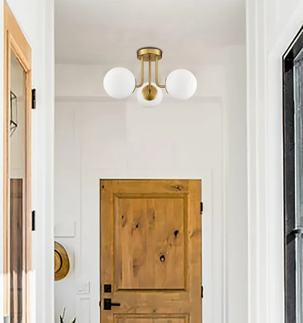Avior_Gold_With_Doom_Low_Height_Ceiling_Lamp,_Chandelier_For_Living_Room,_Restaurant_Lamps_And_Hotels_(Golden)_(With_Doom)