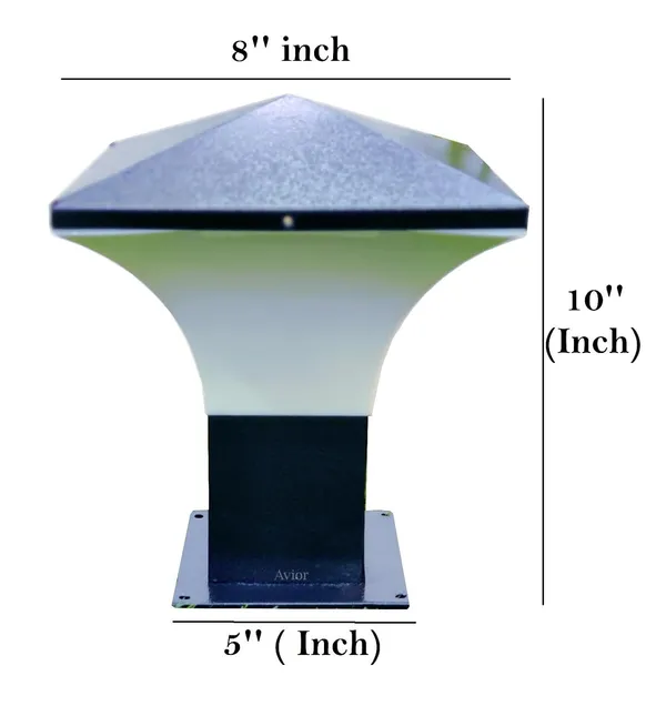 Avior_Black_Classic_Design_Gate_Light,_Square,_Water_Proof_Outdoor_Gate_Lamp,_Pillar_Lamp,_Garden_Light_Pack_Of_1