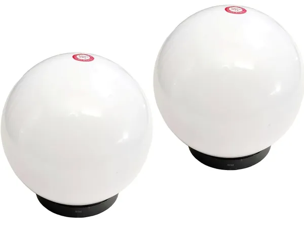 Avior_White_Unbreakable_Plastic_Doom_Globe_Gate_Light,_Gate_Lamp_(Milky,_Pack_Of_2)