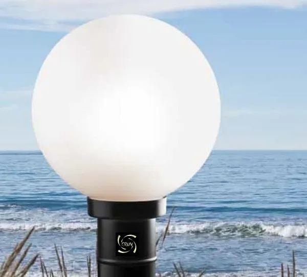 Avior_White_Unbreakable_Plastic_Doom_Globe_Gate_Light,_Gate_Lamp_(Milky,_Pack_Of_2)