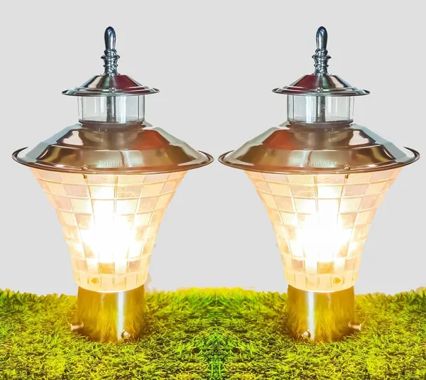 Avior_Silver_Industries_Exterior/_Outdoor_Gate_Metal_Light/_Lamp_-_Pack_Of_2