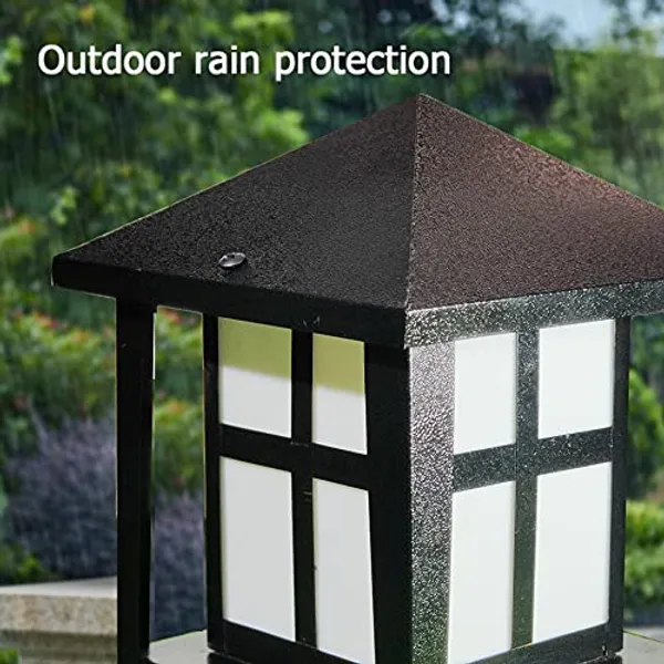 Avior_White_&_Black_Outdoor_Lamp,_Gate_Light_For_Main_Gate,_Rust_-_Resistant_Weather_-_Proof_Outdoor_Gate_Lamp