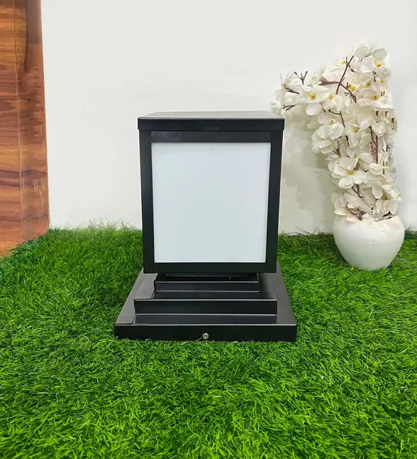 Avior_Black_&_White_Outdoor_Lamp_For_Pillar,_Boundary,_Gate_Light_For_Main_Gate,_Garden_Light