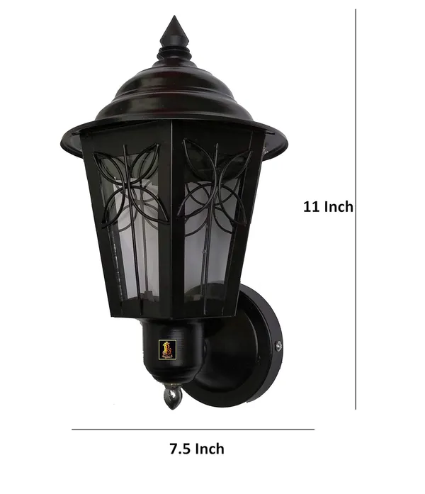 Avior_Black_Waterproof_Round_Wall_Lamp_Light_For_Outdoor_Garden_Gate_(60_Watts)_(Metal,_Glass)