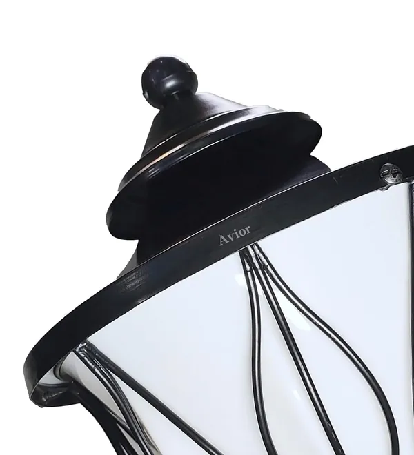 Avior_Black_&_White_Lotus_Shape_Gate_Light_For_Boundary_Outdoor_Lamp_Garden_Light_Pillar_Lamp_(Pack_Of_2)