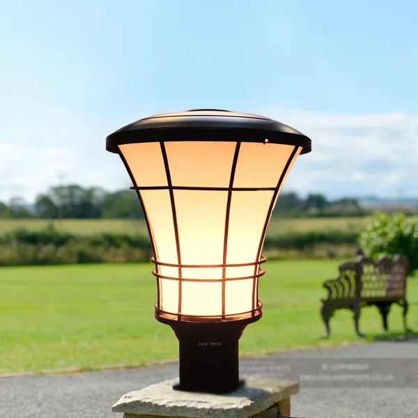 Avior_Black_&_White_Unbreakable_Pvc_Outdoor,_Exterior_Gate_Light_Lamp_Or_Pole_Light_For_Home_(Wired_|_Electric)