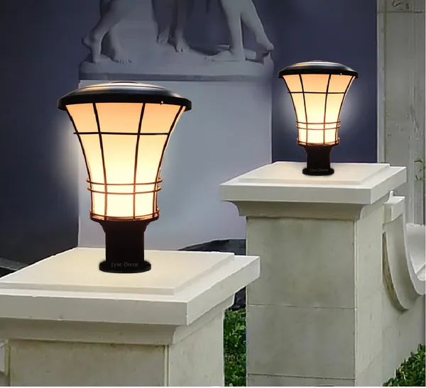Avior_Black_&_White_Unbreakable_Pvc_Outdoor,_Exterior_Gate_Light_Lamp_Or_Pole_Light_For_Home_(Wired_|_Electric)