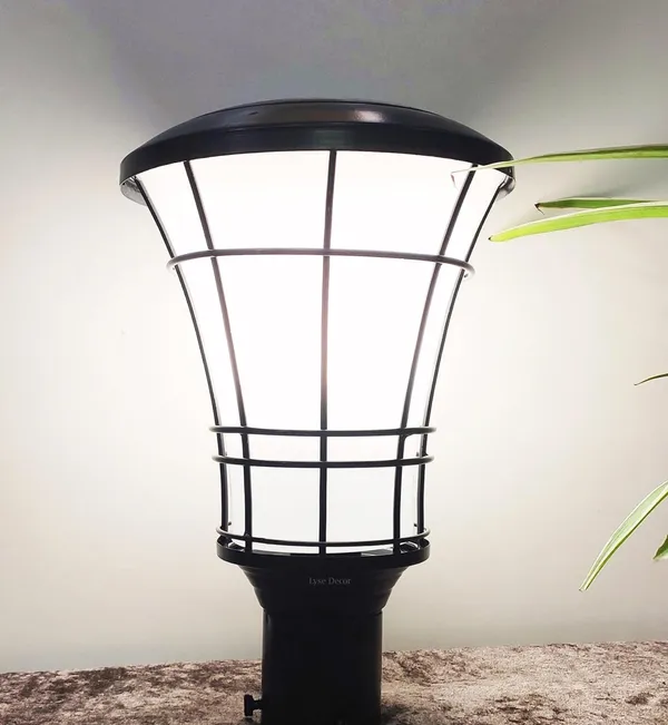 Avior_Black_&_White_Unbreakable_Pvc_Outdoor,_Exterior_Gate_Light_Lamp_Or_Pole_Light_For_Home_(Wired_|_Electric)