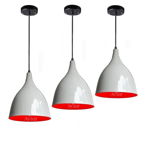 Avior_White_Shade_Dome_Ceiling_Hanging_Light_For_Home_Decoration,_Pendant_Lamp_-_Set_Of_3_Pieces