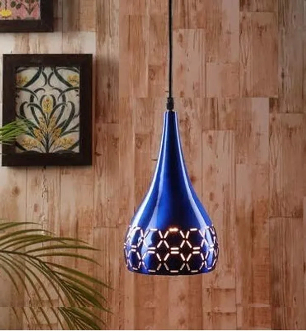 Avior_Blue_Premium_Aluminium_Hanging_Pendant_Ceiling_Light_Lamp,_White_Inside