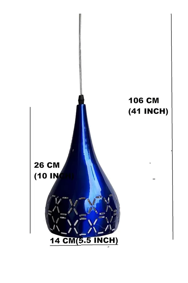 Avior_Blue_Premium_Aluminium_Hanging_Pendant_Ceiling_Light_Lamp,_White_Inside