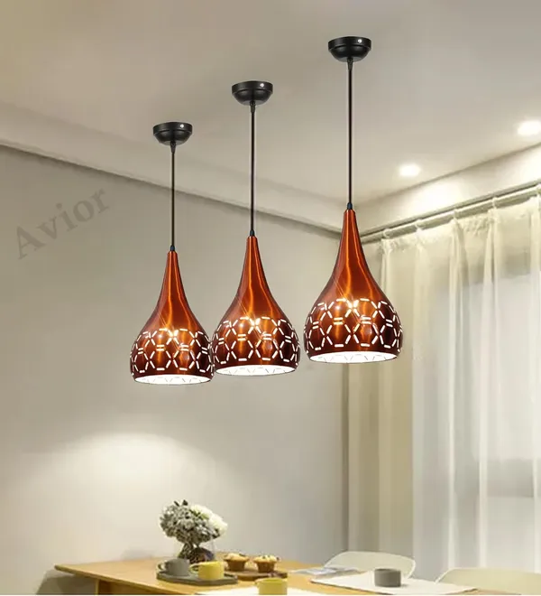 Avior_Copper_Aluminum_Hanging_Pendant_Ceiling_Lights_Lamp_Cutting_Shade_(Set_Of_2_Pieces)